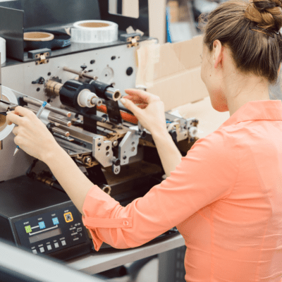 Apparel care labelling with Thermal Transfer Printer and Ribbon
