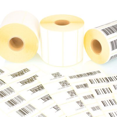 Substrate combined with ribbon for barcodes