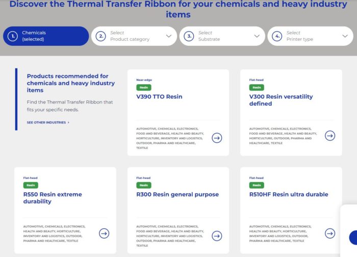 thermal transfer chemical label