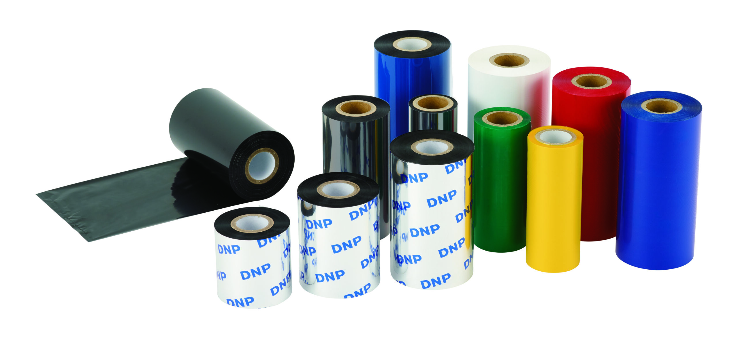 Black and colorful thermal transfer ribbons